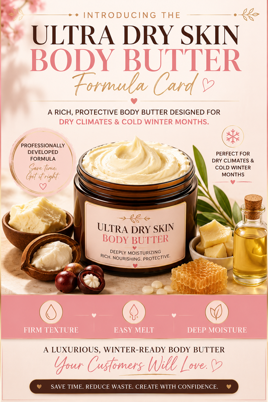 Ultra Dry Skin Body Butter Formulation Card