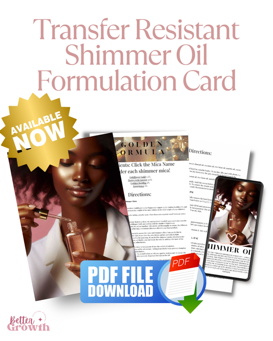 Transfer Resistant Shimmer Oil Formulation