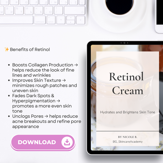 Retinol Cream Formula Card